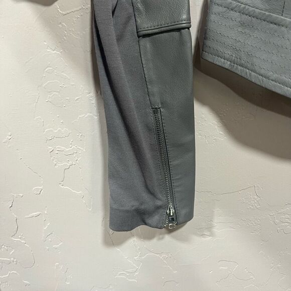 Bebe Gray leather jacket - Picture 3 of 7